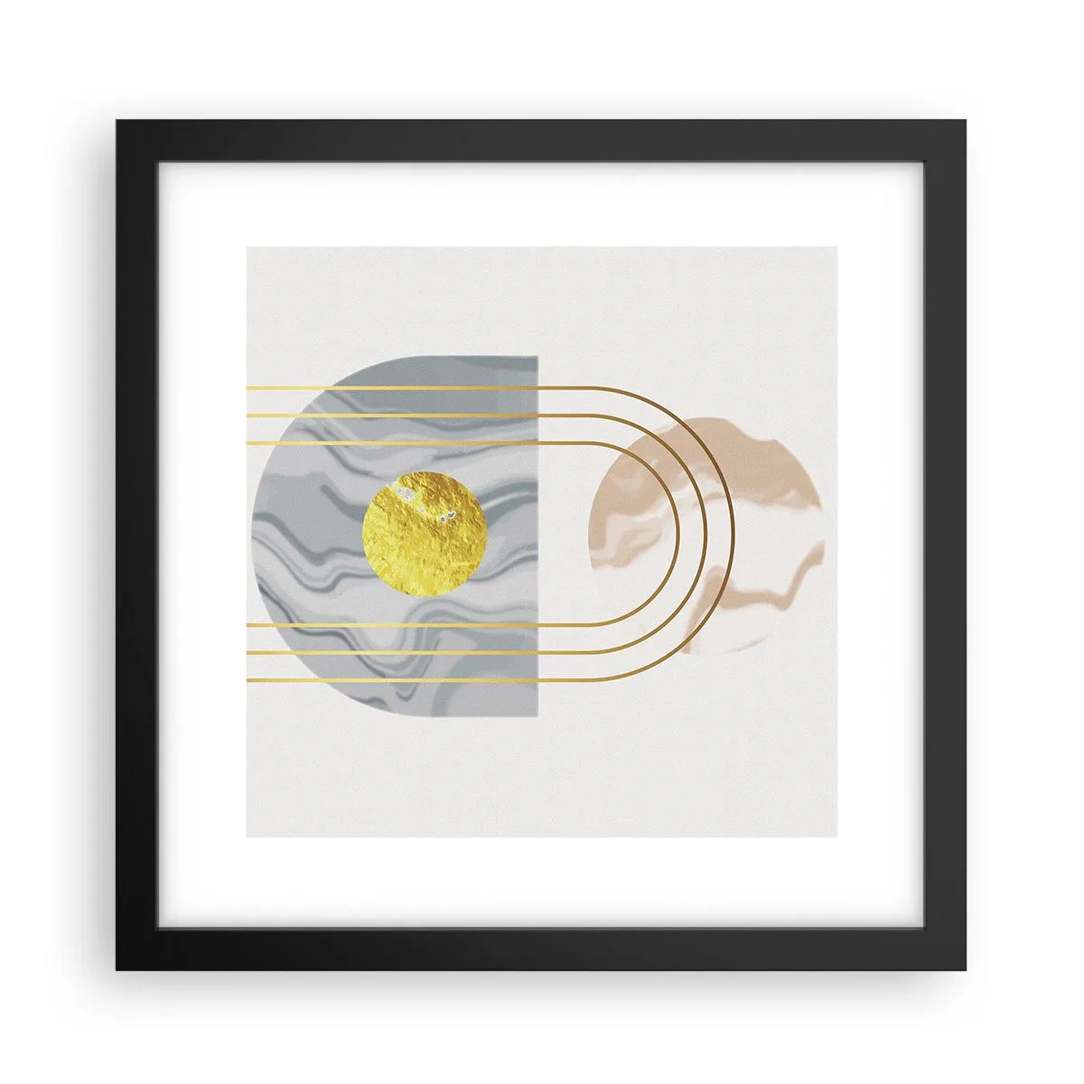 Poster in black frame - Brightness nad Shine - 30x30 cm