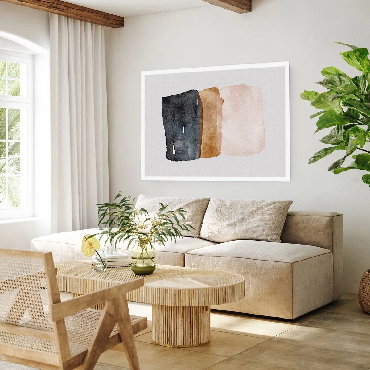 Poster - Composition of the Colours of the Soil - 100x70 cm