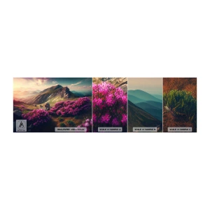 Photo Wallpaper Sample Self-Adhesive Deluxe Sticker - Summer in the Mountains - Landscape, Nature, Mountains - 100x30 cm