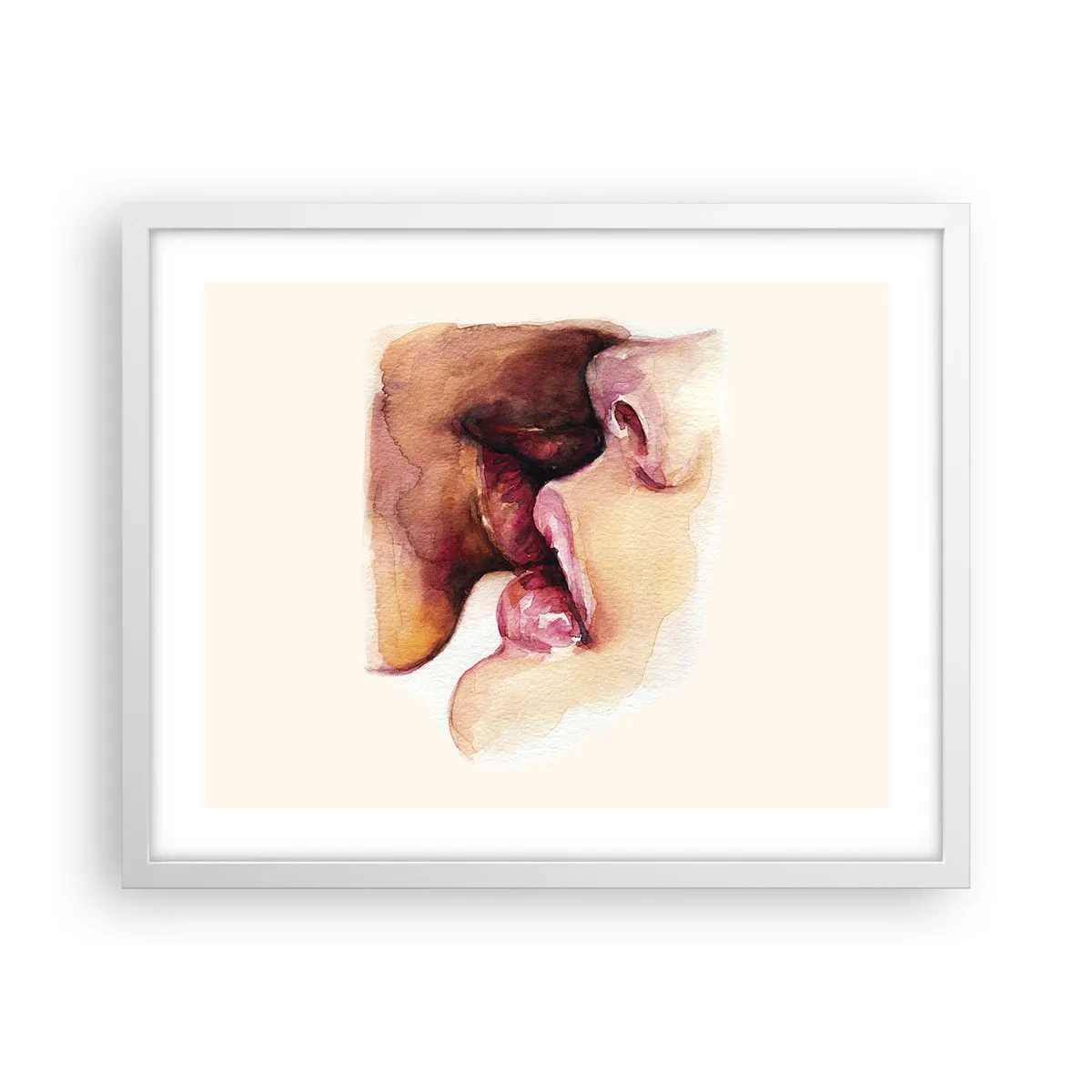 Poster in white frmae - Like Night and Day, Earth and Heaven - 50x40 cm