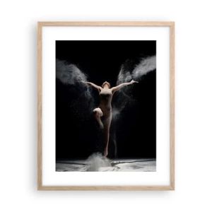 Poster in light oak frame - Elves Exist - 40x50 cm