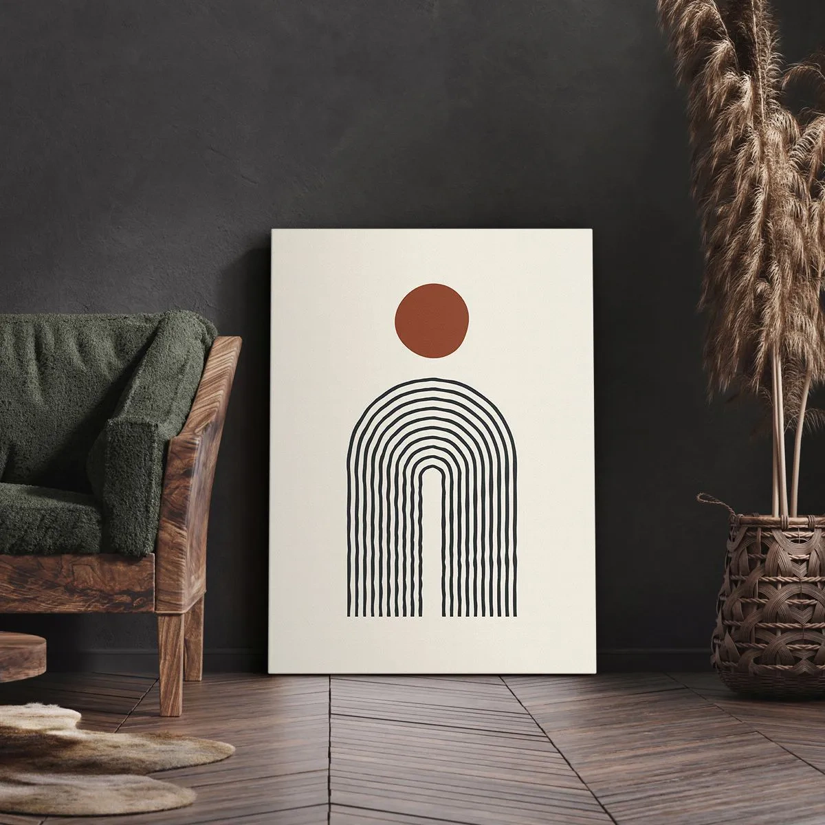 Canvas picture - Magnetism of Shapes and Colours - 50x70 cm