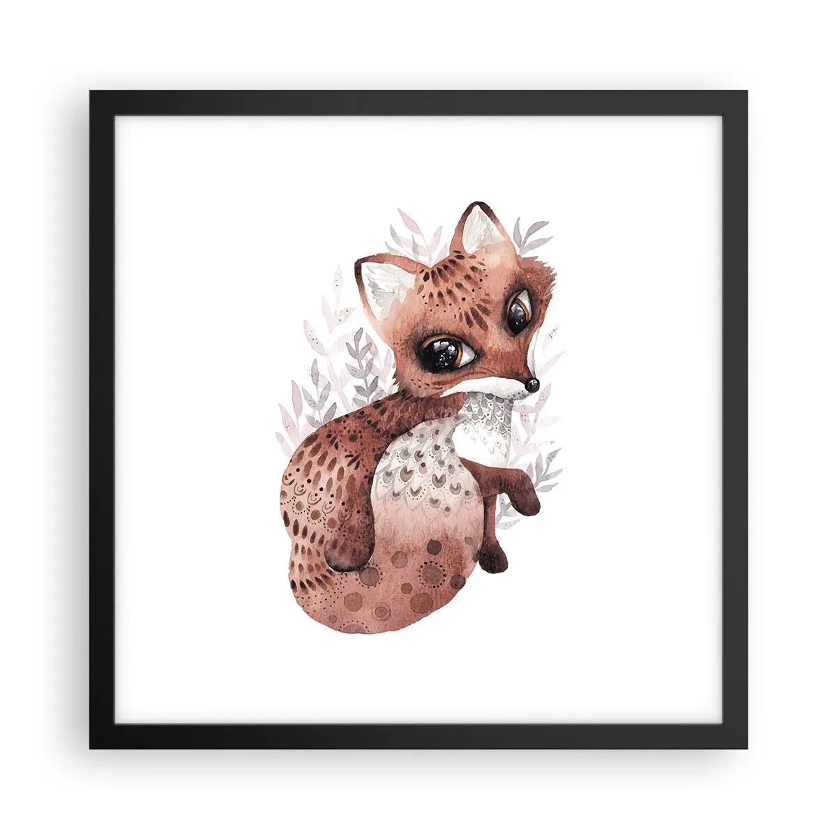 Poster in black frame - Sweet and Lovely - 40x40 cm