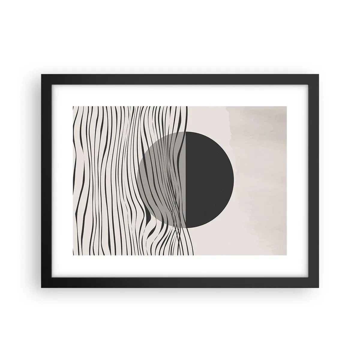 Poster in black frame - Half Composition - 40x30 cm