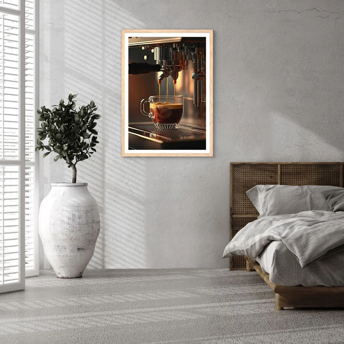 Poster in light oak frame - Sensual Mixture - 61x91 cm