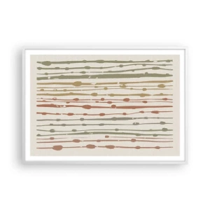 Poster in white frmae - Musical Colour Notation - 100x70 cm