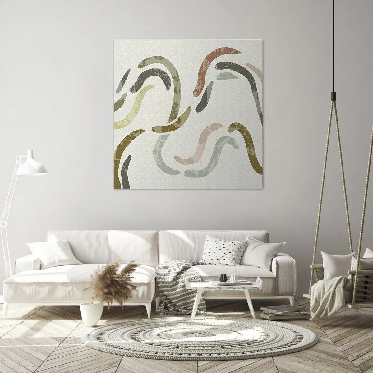 Canvas picture - Cheerful Dance of Abstraction - 50x50 cm