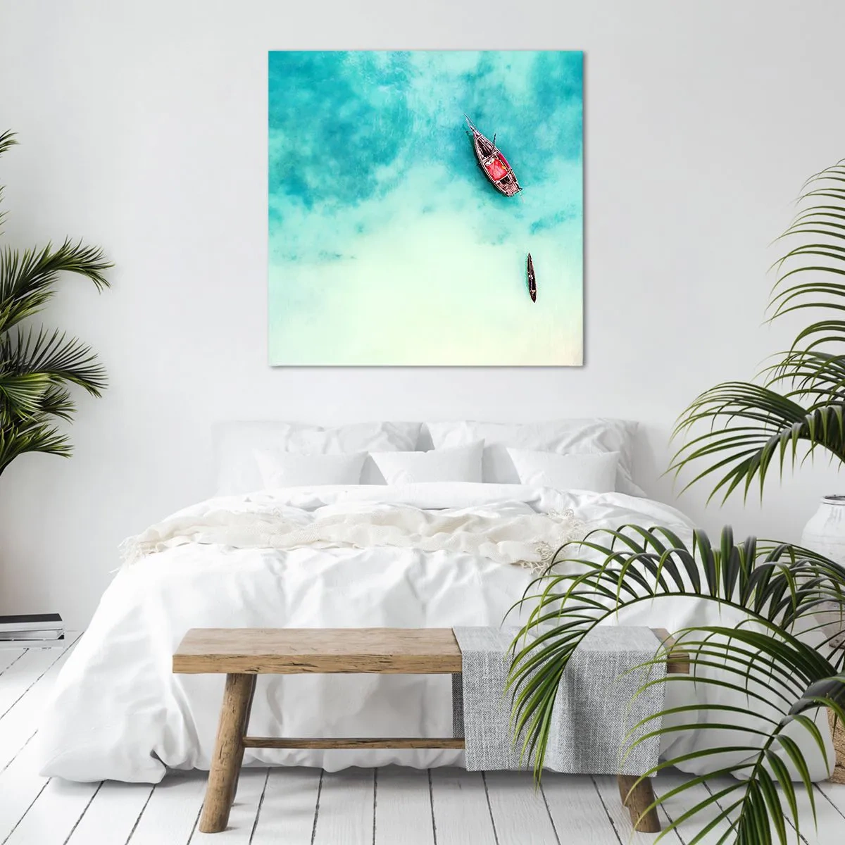 Canvas picture - On the Beaches of Zanzibar, When the Tide Is High - 30x30 cm