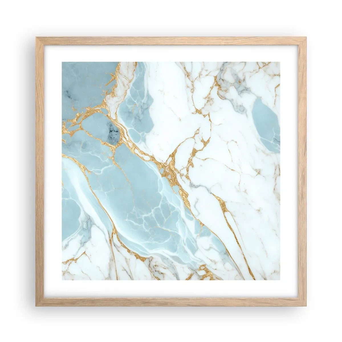 Poster in light oak frame - Richness of the Stone - 50x50 cm