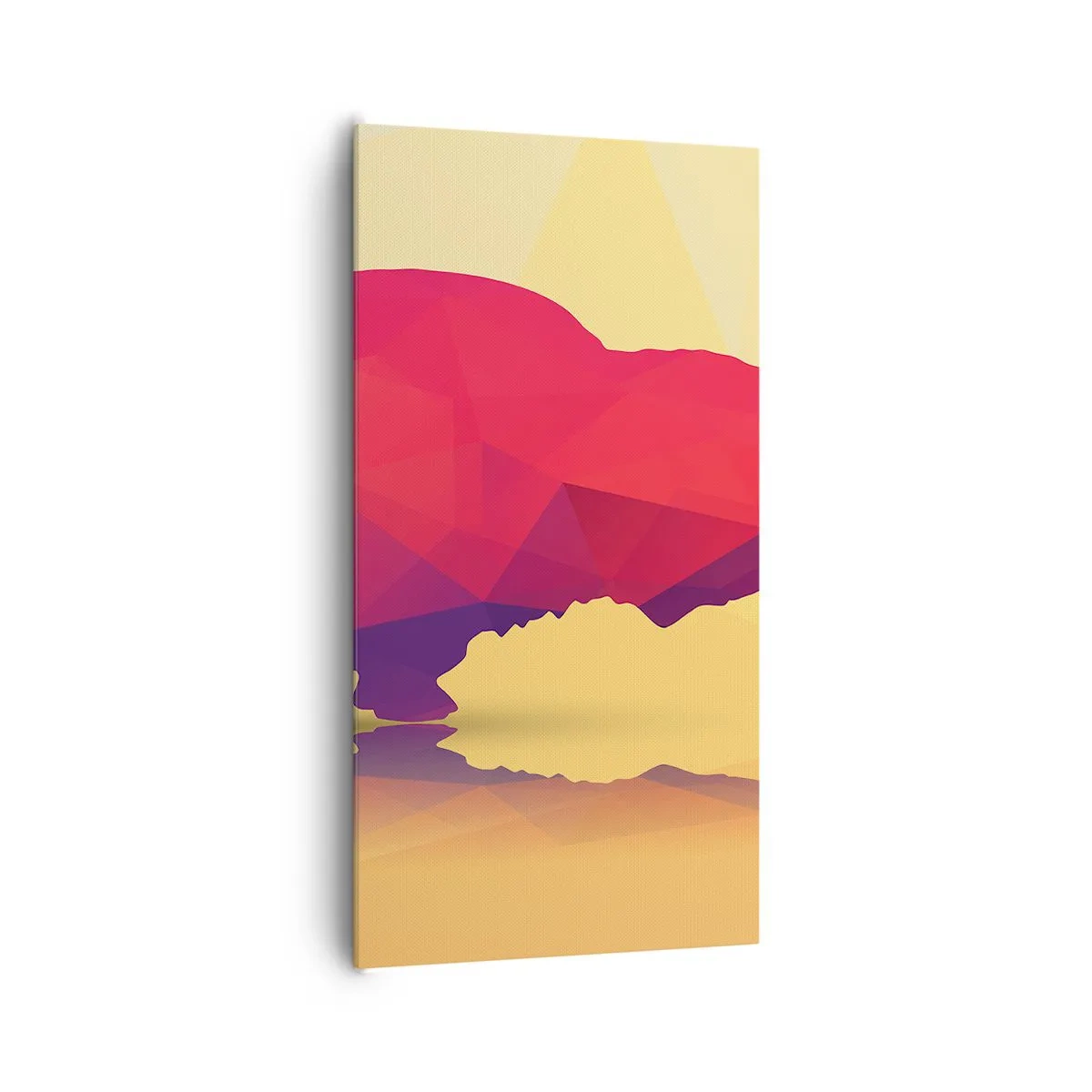 Canvas picture - Amarantine Power of a Bison - 65x120 cm