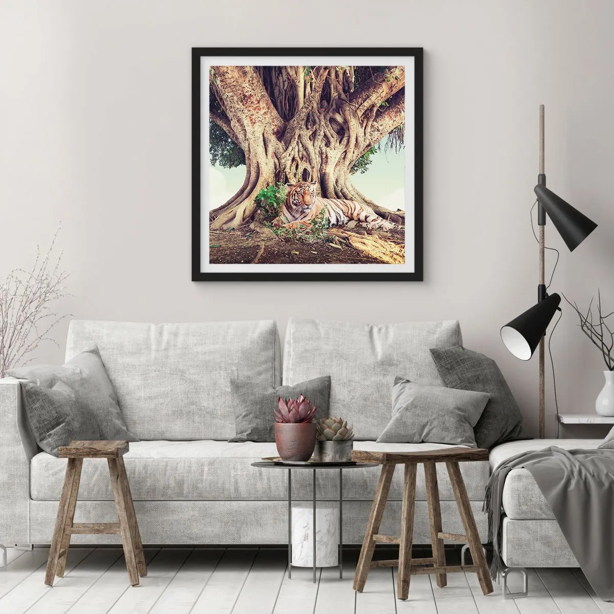 Poster in black frame - View from the Genesis - 30x30 cm