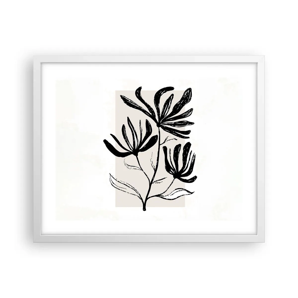 Poster in white frmae - Sketch for a Herbarium - 50x40 cm