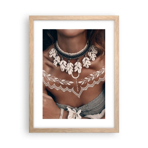 Poster in light oak frame - Talismans, Rituals of Womanhood - 30x40 cm