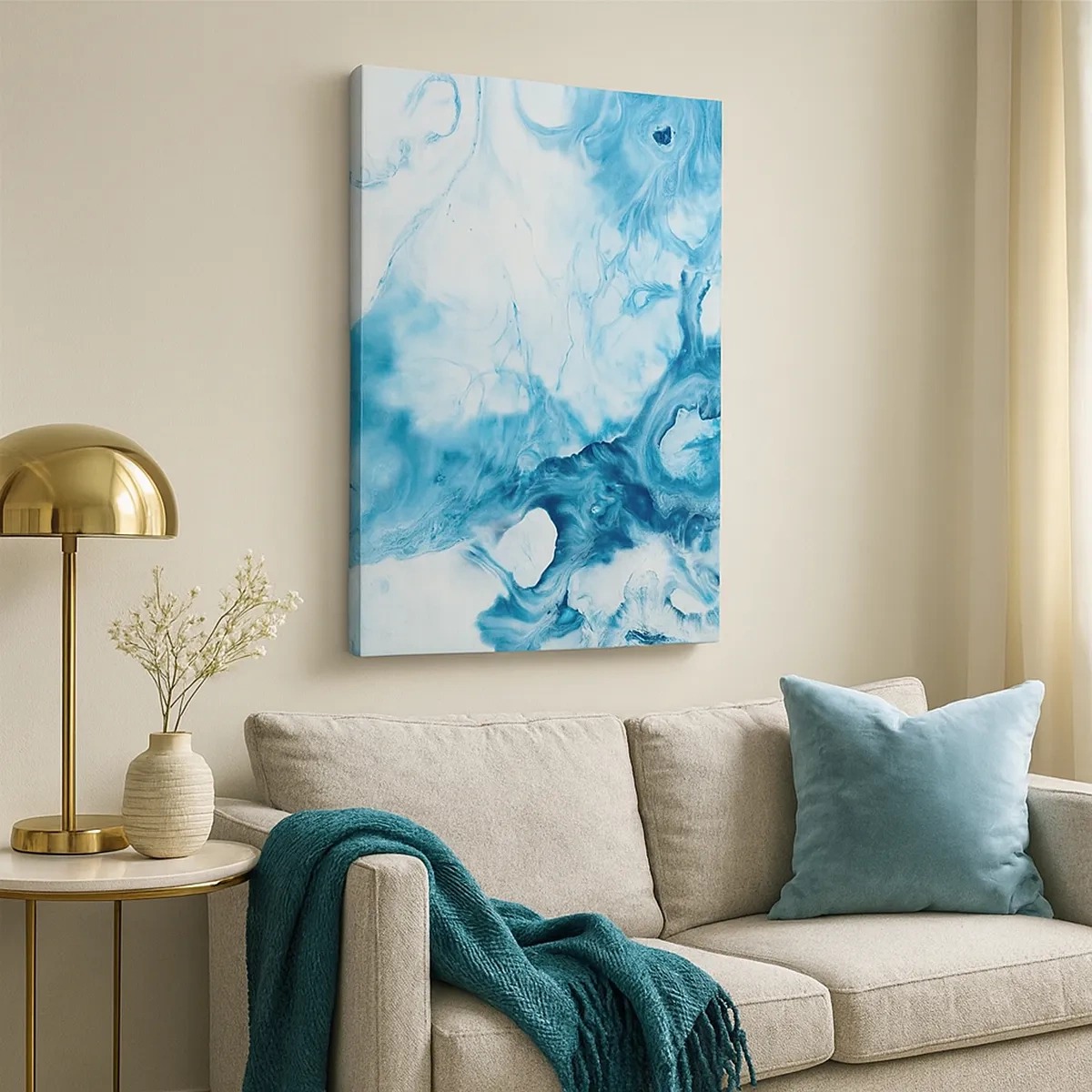 Canvas picture - Concert of Blue - 50x70 cm