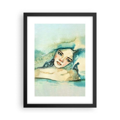 Poster in black frame - Am I Blue? - 30x40 cm