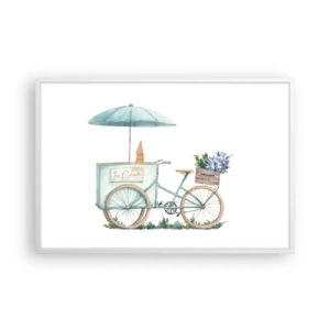 Poster in white frmae - Sweet Memory of the Summer - 91x61 cm