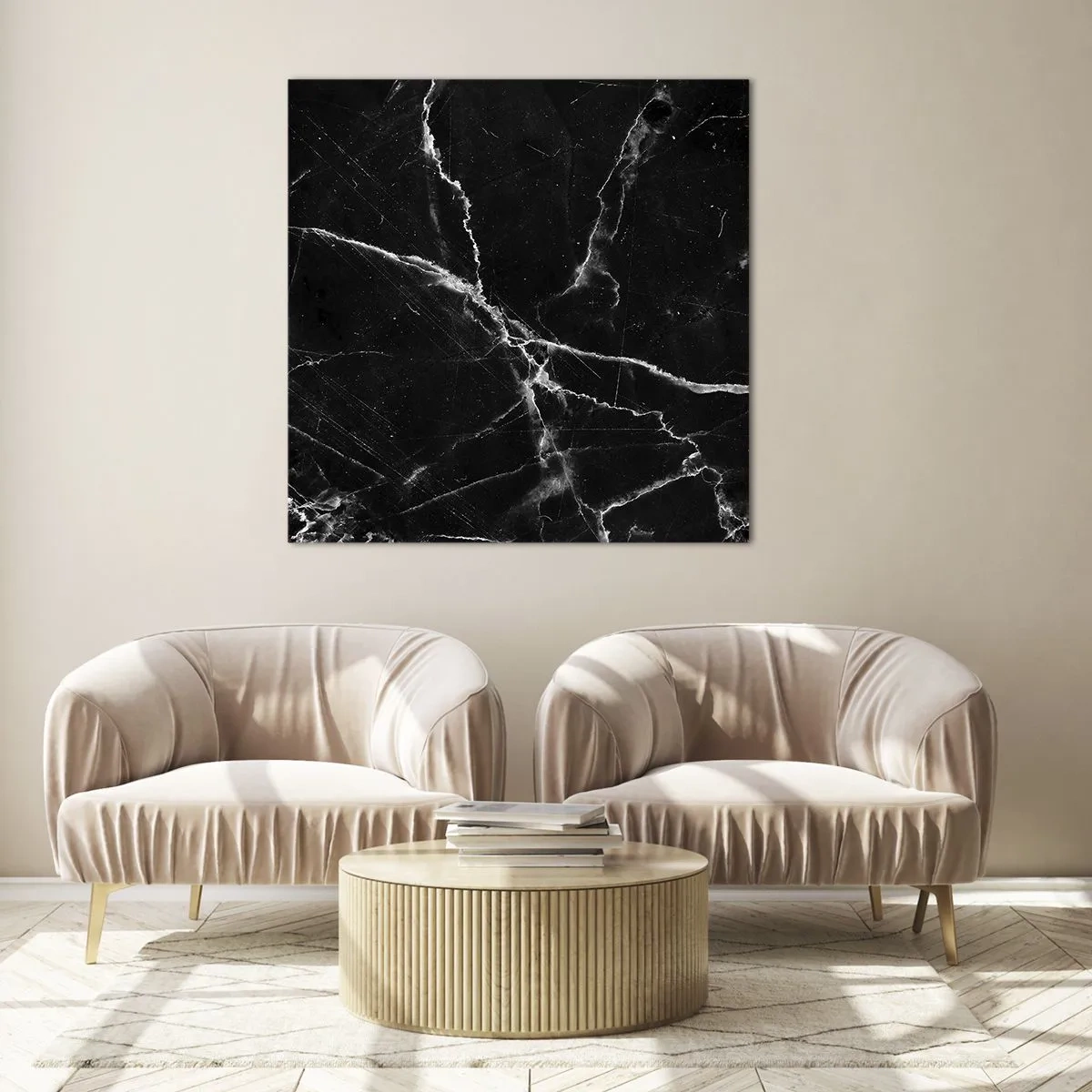 Glass picture - The Secret Life of a Stone - 30x30 cm