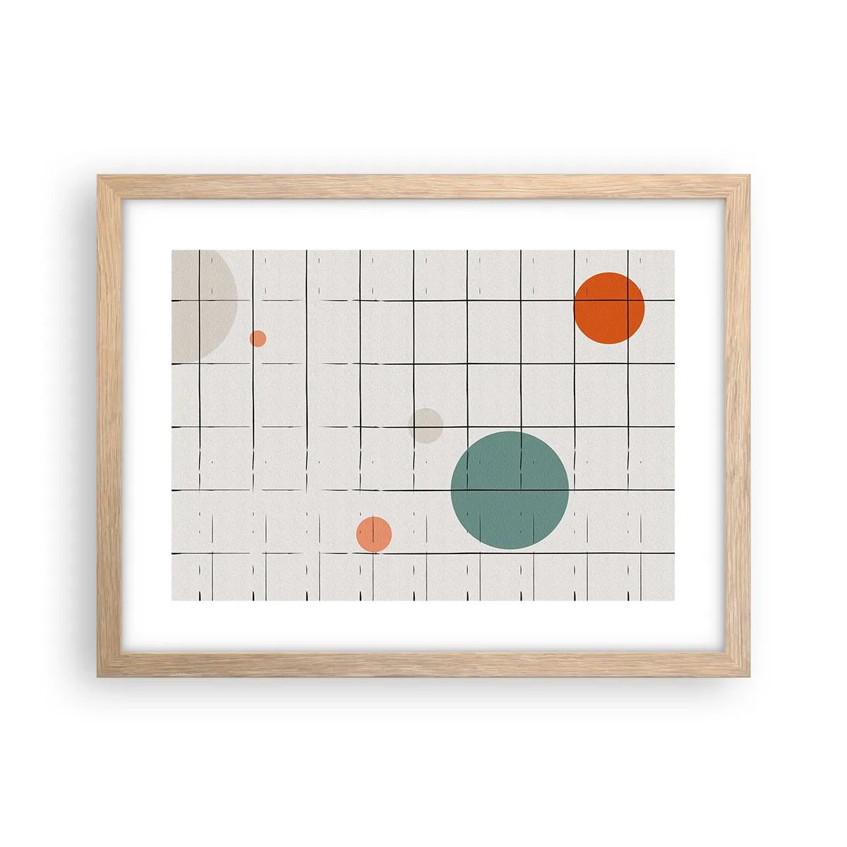Poster in light oak frame - Imprisoned. Us or Them? - 40x30 cm