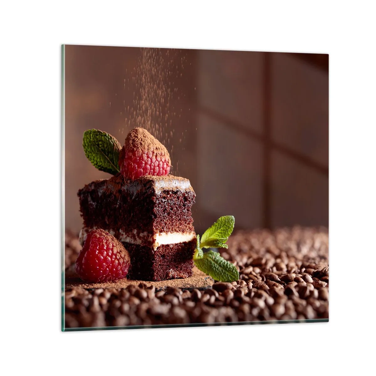 Glass picture - Life Is Sweet - 30x30 cm