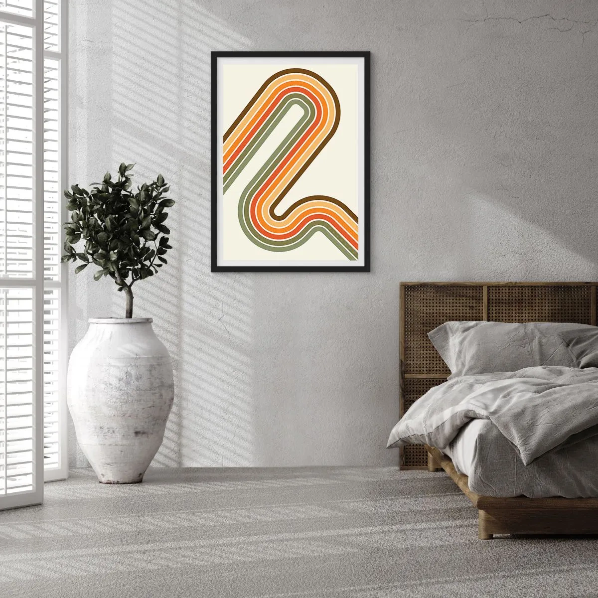 Poster in black frame - Zigzaging towards the Goal - 61x91 cm