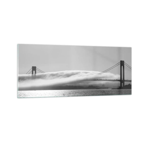 Glass picture - Sailing through the Golden Gate - 100x40 cm