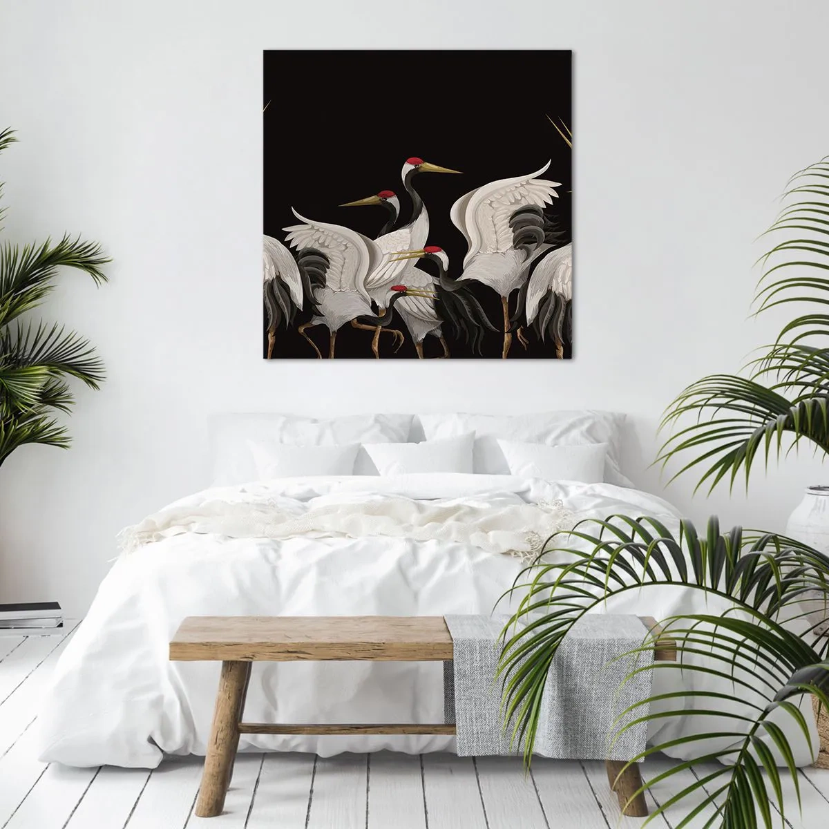 Canvas picture - Bird Affairs - 40x40 cm