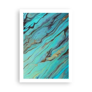 Poster - Turquoise Tide - 50x70 cm
