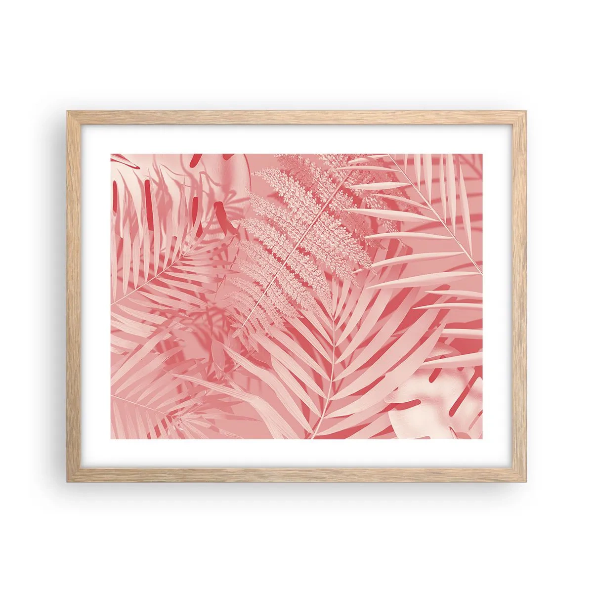 Poster in light oak frame - Pink Concept - 50x40 cm