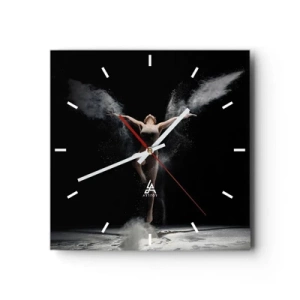 Wall clock - Clock on glass - Elves Exist - 40x40 cm