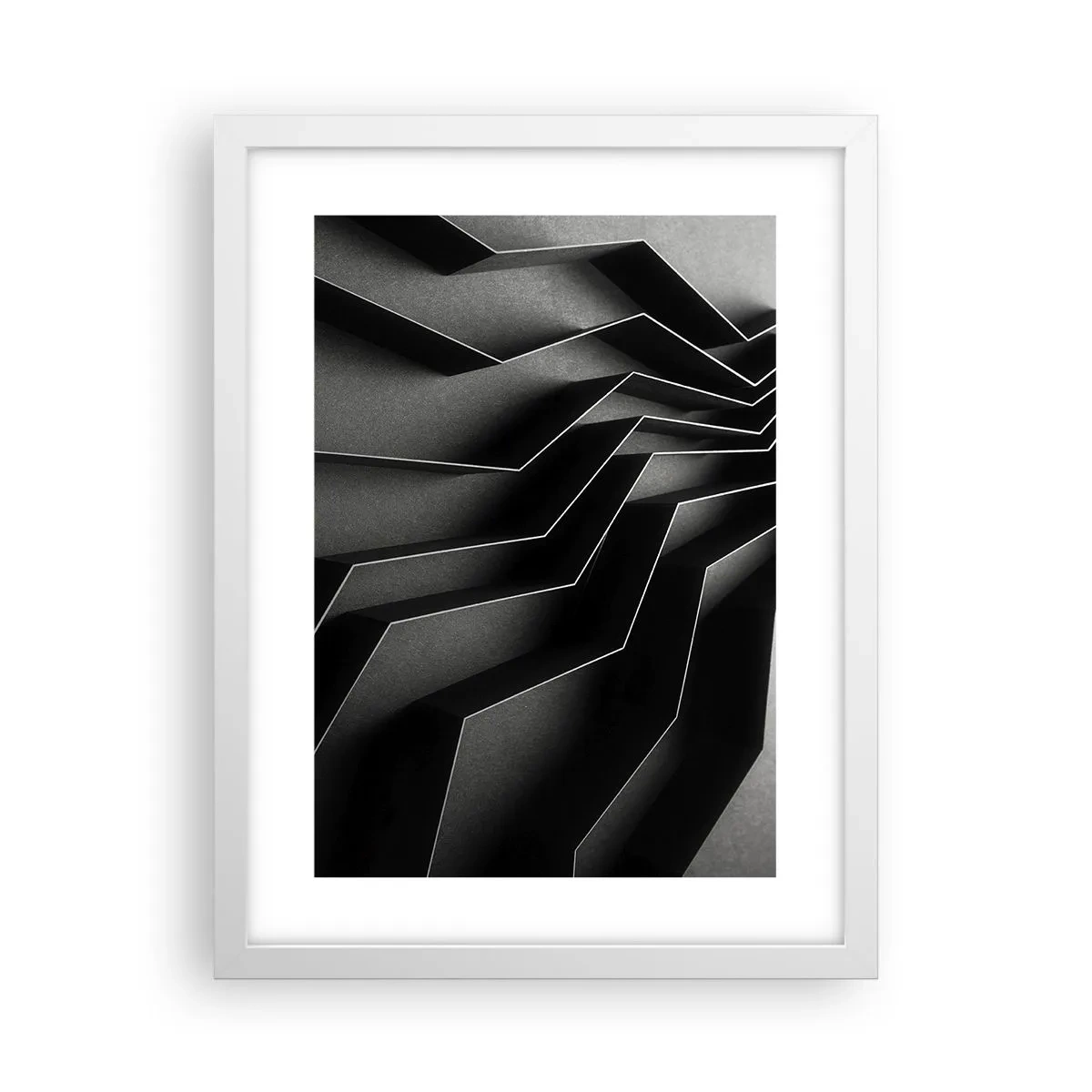Poster in white frmae - Spacial Order - 30x40 cm