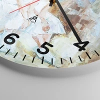 Clock face with numbers