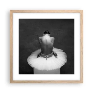 Poster in light oak frame - It Is Blossoming - 40x40 cm