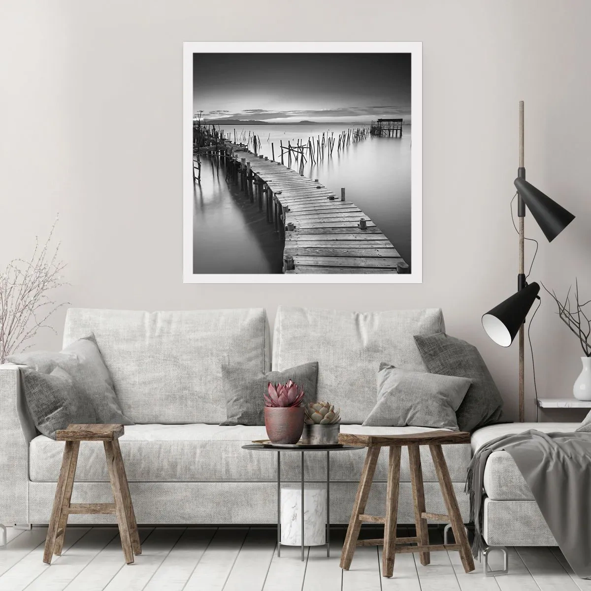 Poster - Peace of a Forgotten Shore - 50x50 cm