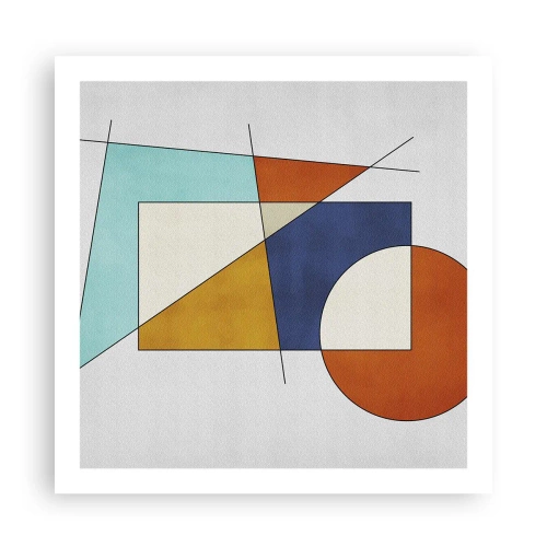 Poster - Abstract: Modernist Fun - 60x60 cm