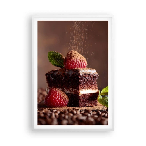 Poster in white frmae - Life Is Sweet - 70x100 cm