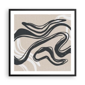 Poster in black frame - Multiplied Expression - 60x60 cm