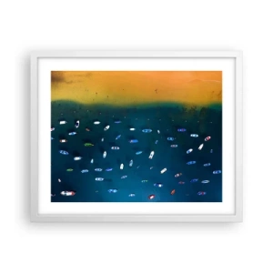 Poster in white frmae - Holiday Game - 50x40 cm