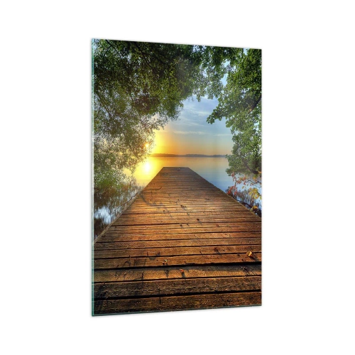 Glass picture - Don't Hurry, Sit Down - 70x100 cm