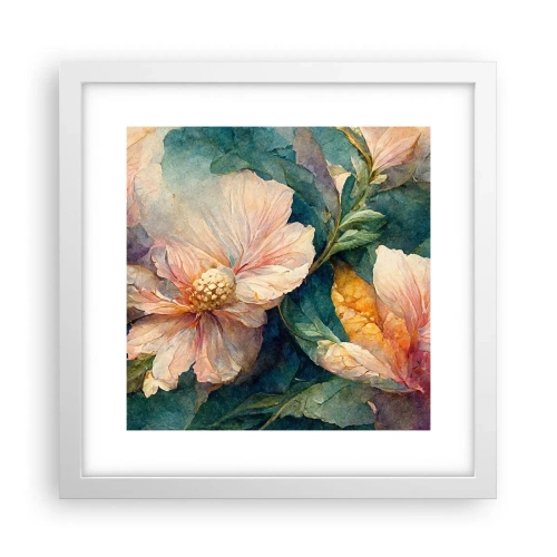 Poster in white frmae - Sheer Subtelty - 30x30 cm