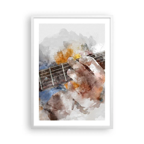 Poster in white frmae - Poetry Between Strings - 50x70 cm