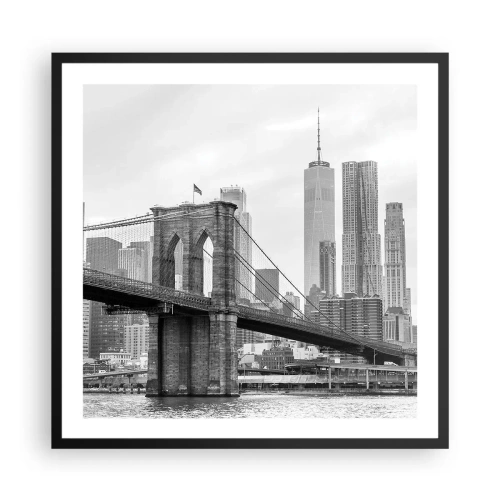 Poster in black frame - New York Style - 60x60 cm