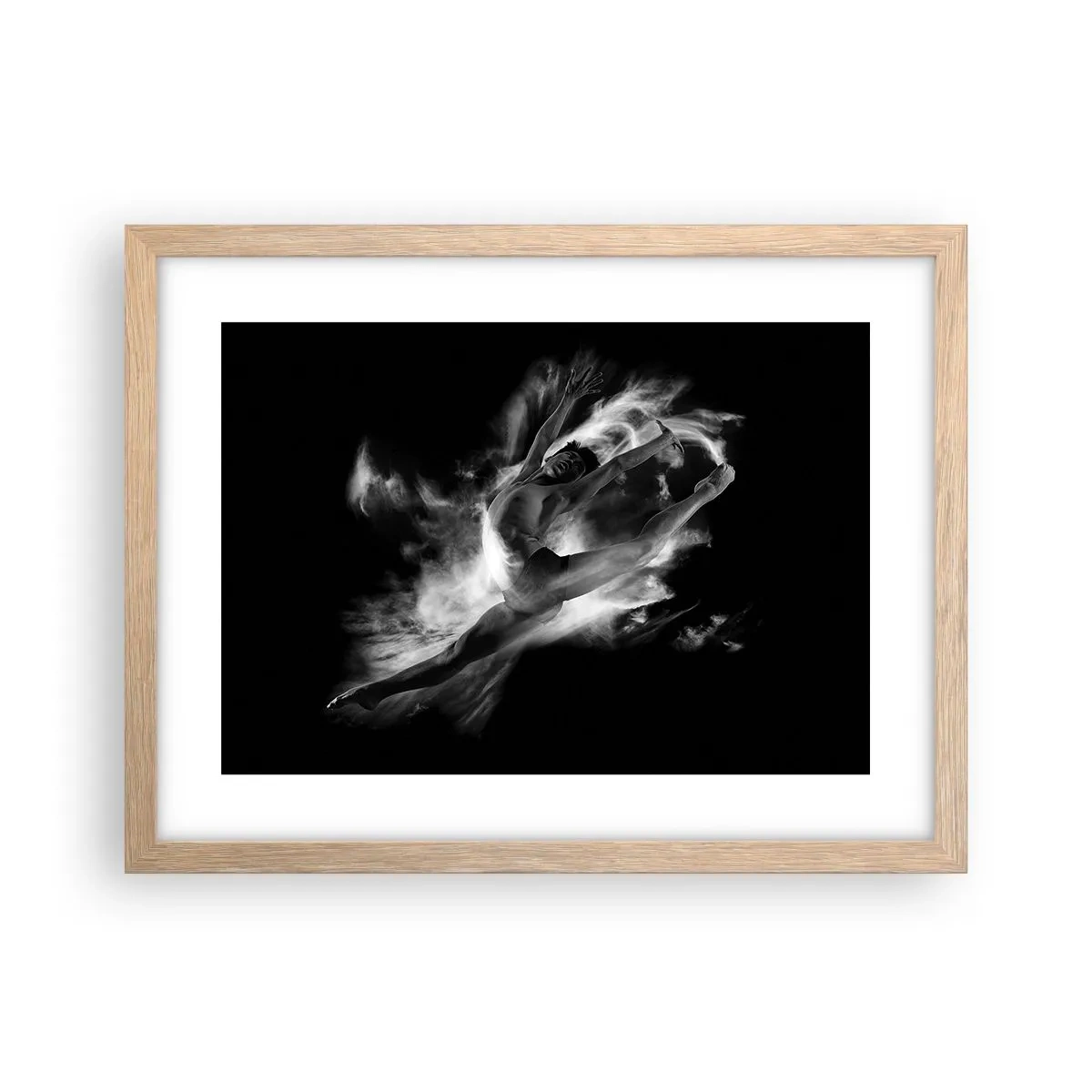 Poster in light oak frame - Stopped i in Flight - 40x30 cm