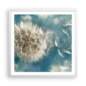 Poster in white frmae - Breath of an Angel - 60x60 cm