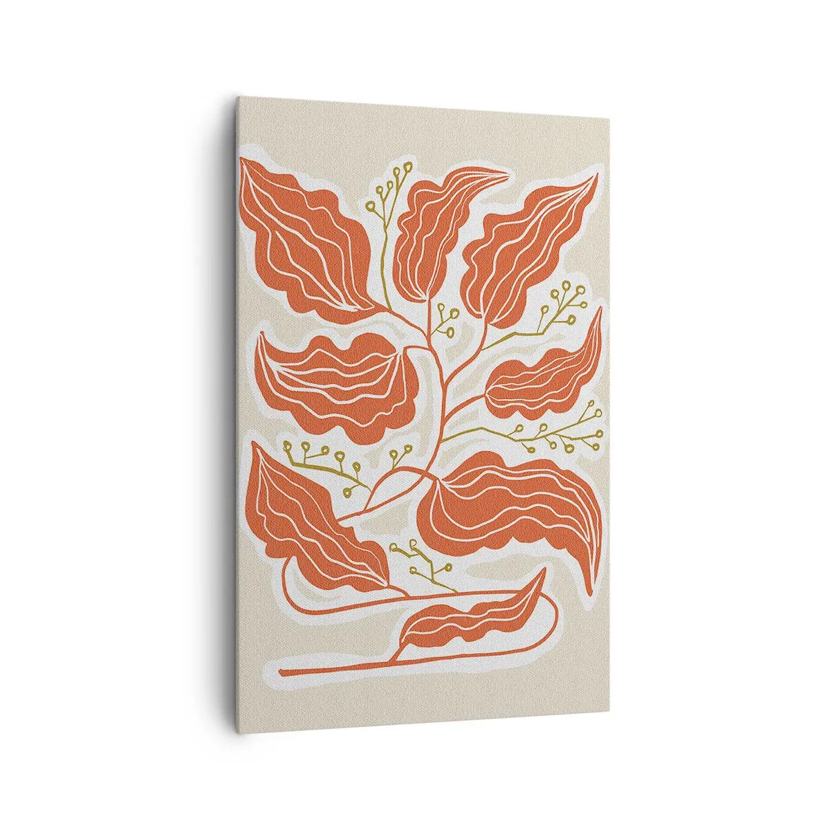 Canvas picture - Folk and Coral - 80x120 cm