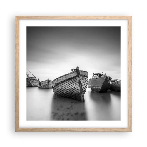 Poster in light oak frame - Now Only a Memory - 50x50 cm