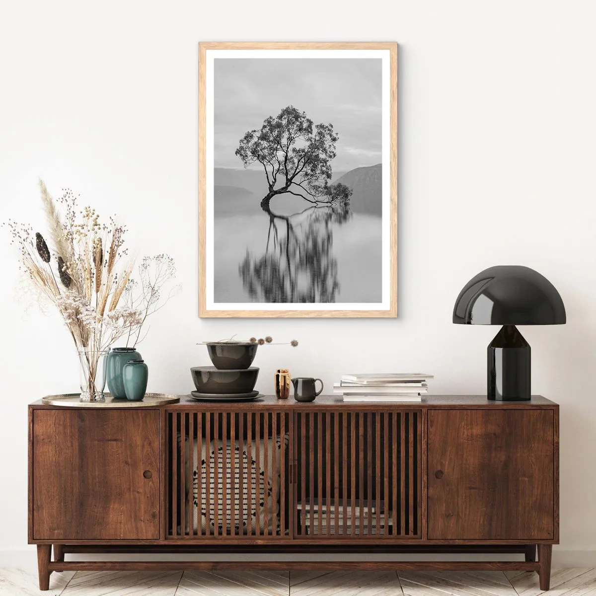 Poster in light oak frame - There Is Such Country - 50x70 cm