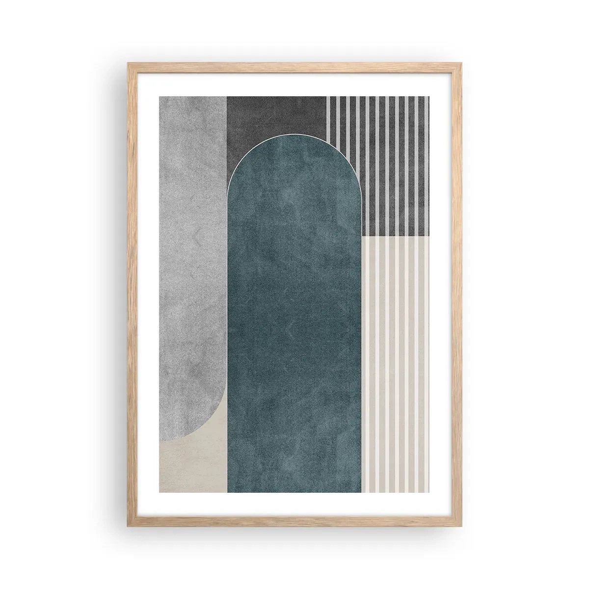 Poster in light oak frame - Levelled Composition - 50x70 cm