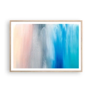 Poster in light oak frame - Elements: Air - 100x70 cm