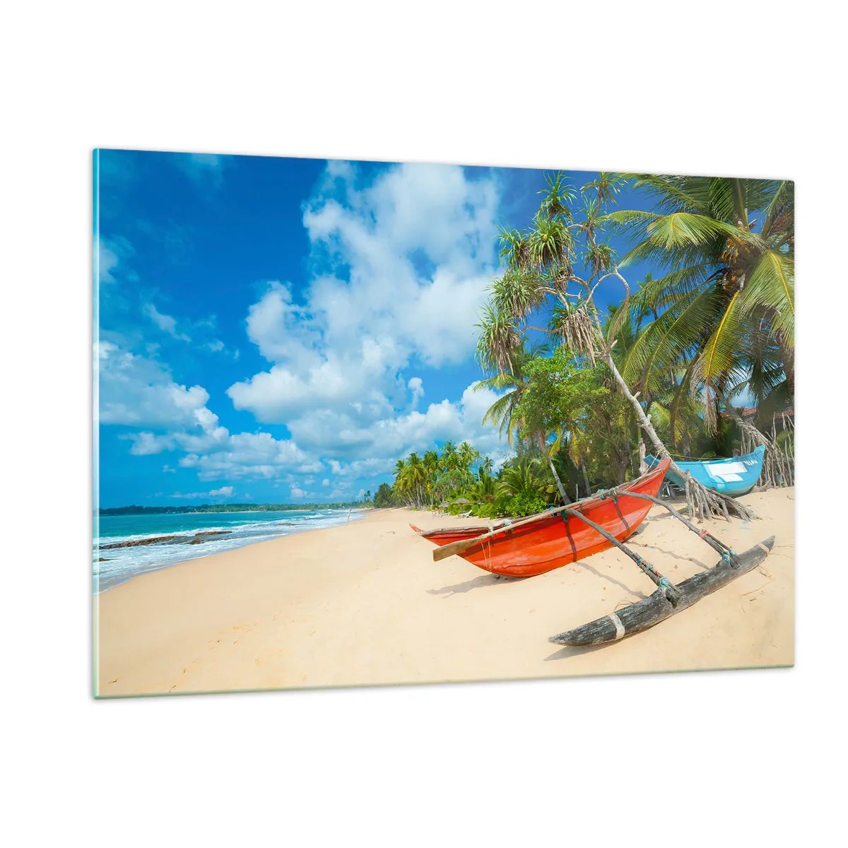 Glass picture - Charm of the Tropics - 120x80 cm