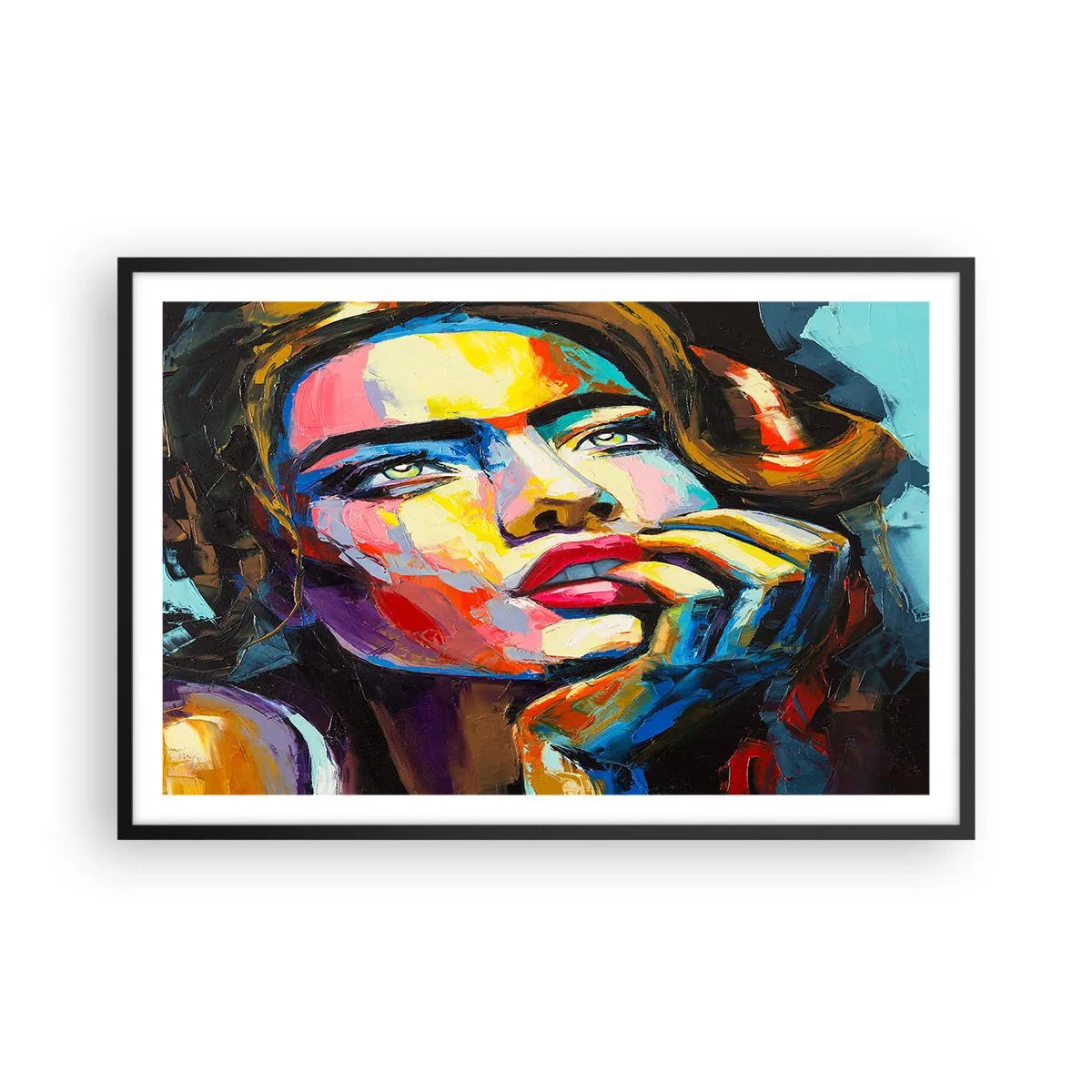 Poster in black frame - Dreams Like Birds Flying in the Sky - 91x61 cm